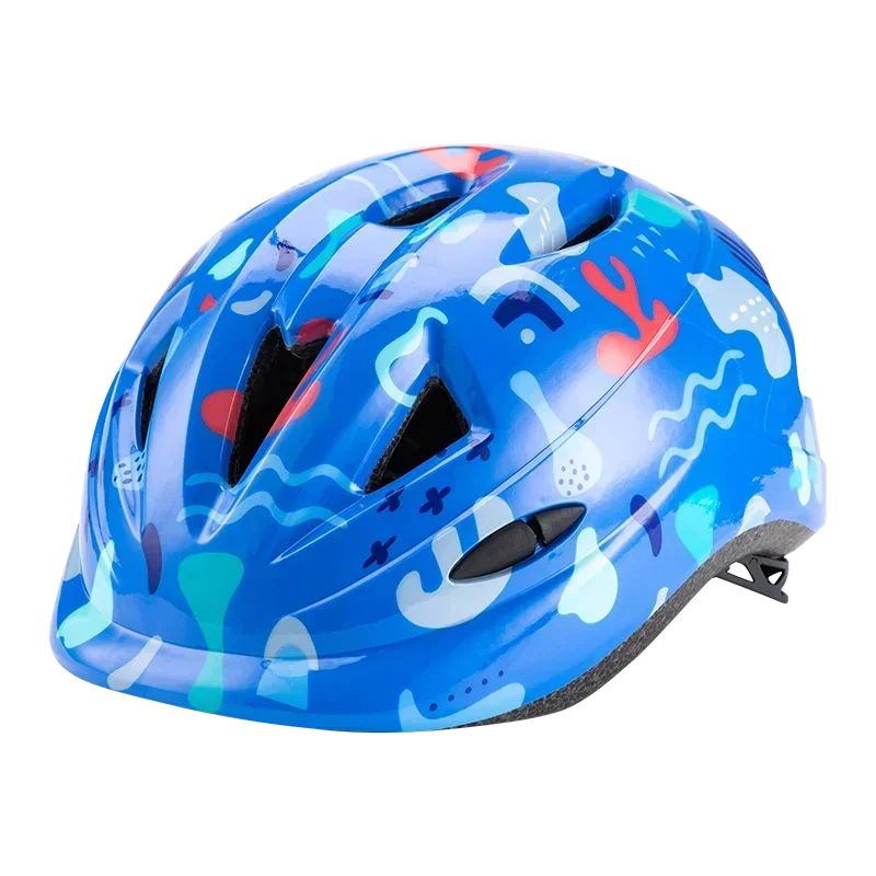 Kids Toddler bicycle helmet with an adjustable strap and air vents, suitable for kids aged 3-8."