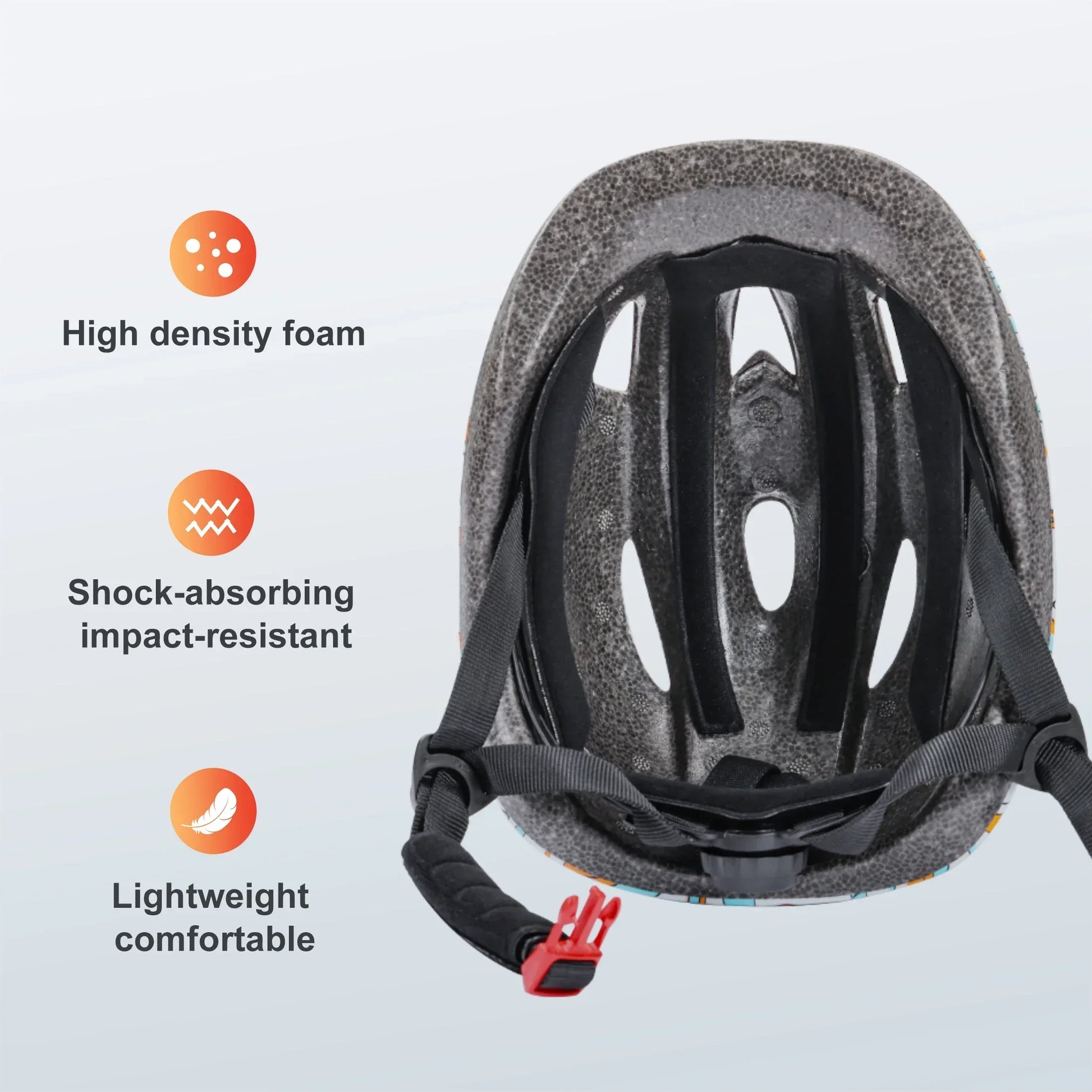 Kids Toddler bicycle helmet with an adjustable strap and air vents, suitable for kids aged 3-8."